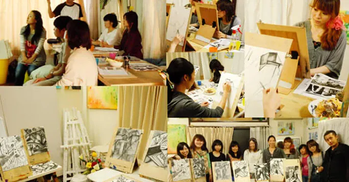 初心者の方でも、遊園地へ遊びに行く感覚で美術を楽める「絵画教室ルカノーズ」の教室予約