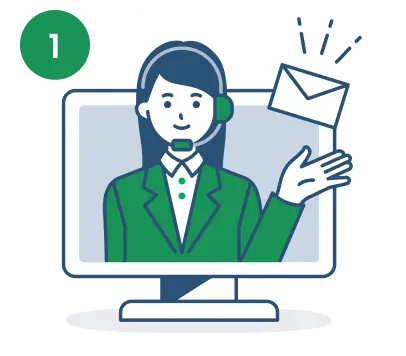 お問い合わせのイラスト